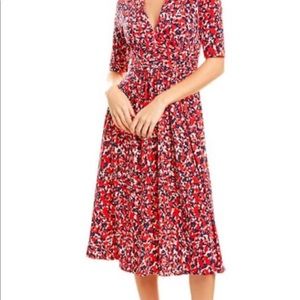 Vince Camuto Printed Midi Dress Size 4p